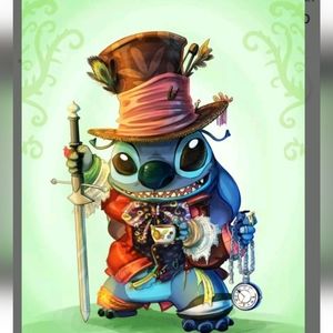 Mad Hatter Stitch DIY 5D Full Round Drill Diamond Painting